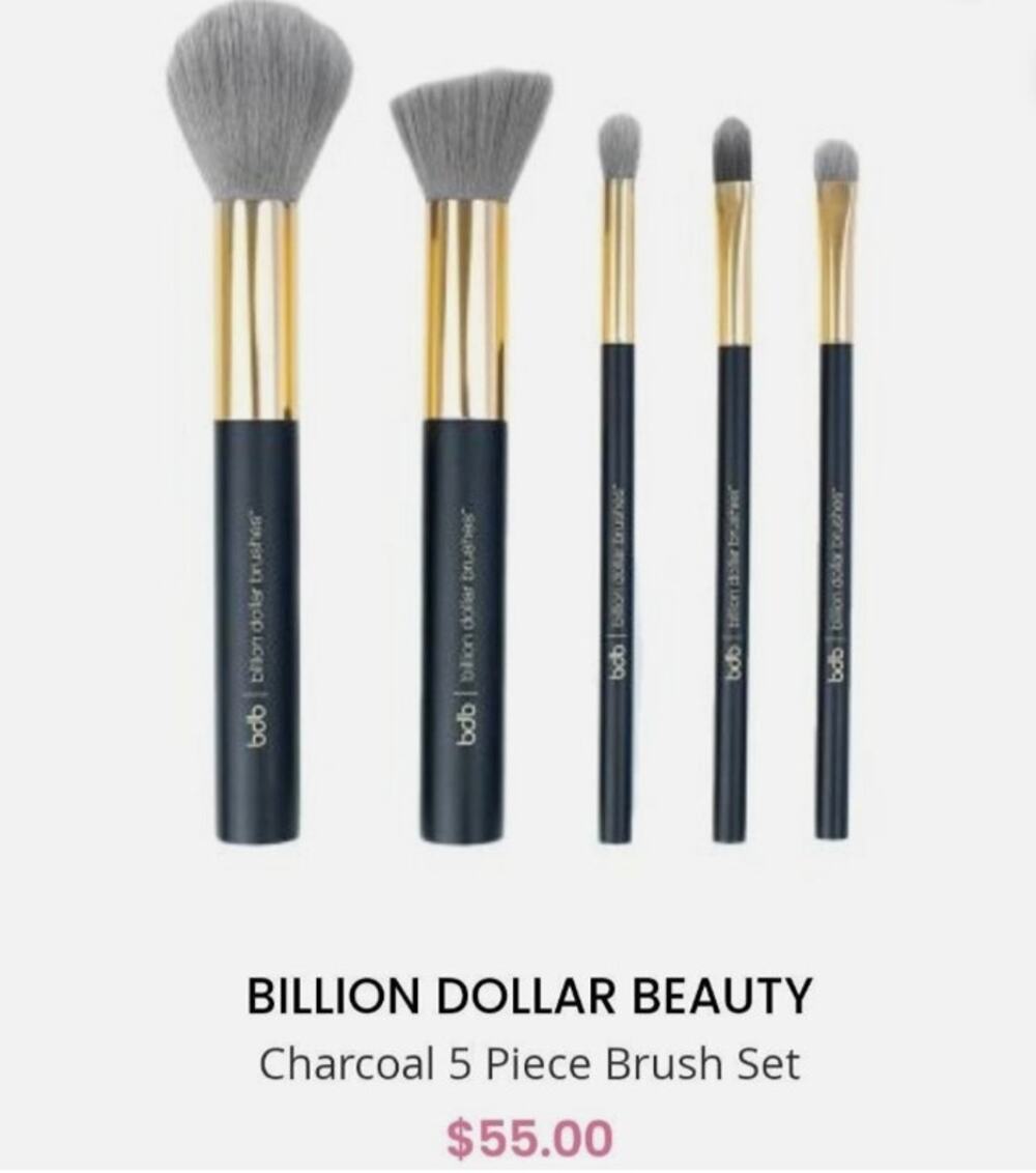Billion Dollar Brushes charcoal brush Set NIB